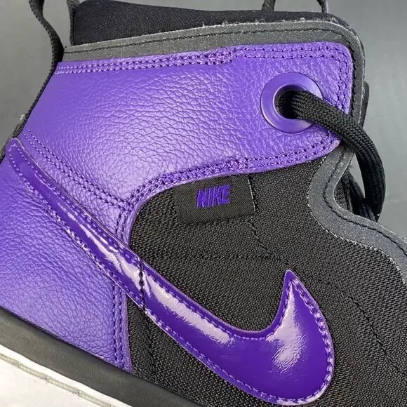 スニーカー NIKE Air Jordan 1 High React Black Court Purple 2019 AW FW NIKE AIR JORDAN 1 HIGH REACT BLACK COURT PURPLE Retro AR5321